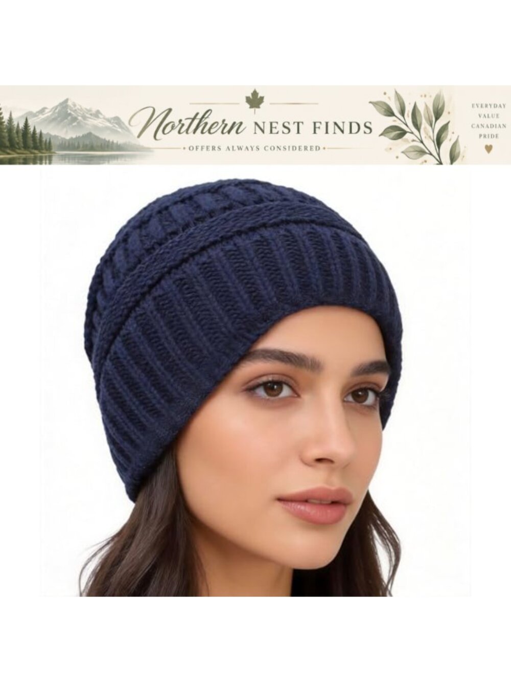 Silk Lined Knit Beanie Warm Winter Skull Cap Ski Snowboard Hat